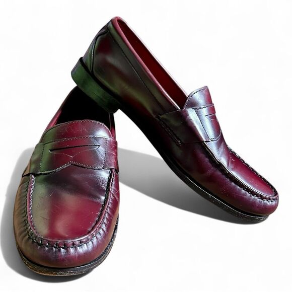 Allen Edmonds Walden Oxblood Leather Penny Loafers 10.5 Ivy Prep main image 5
